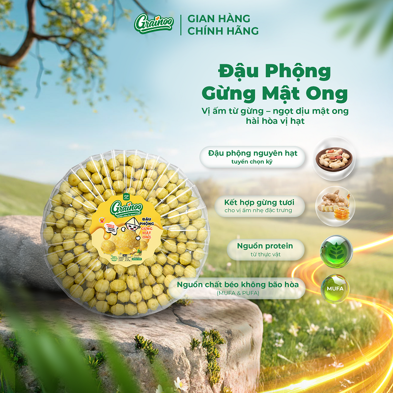 Đậu phộng gừng mật ong 320g